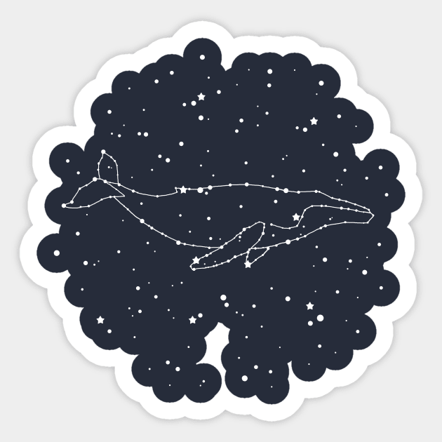 Whale Constellation Sticker by Terry Fan